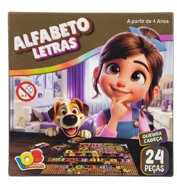 JOGO DO ALFABETO LETRAS 27 PCS REF06 - IOB BRINQUEDOS