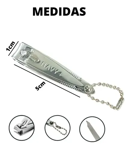 CORTADOR DE UNHA PQ C/ LIXA INTERNA N1006 - NAVYCARE