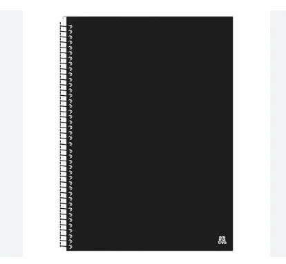 CADERNO 1 MT 70 FLS CD KBOM BLACK  - ANIMATIVA