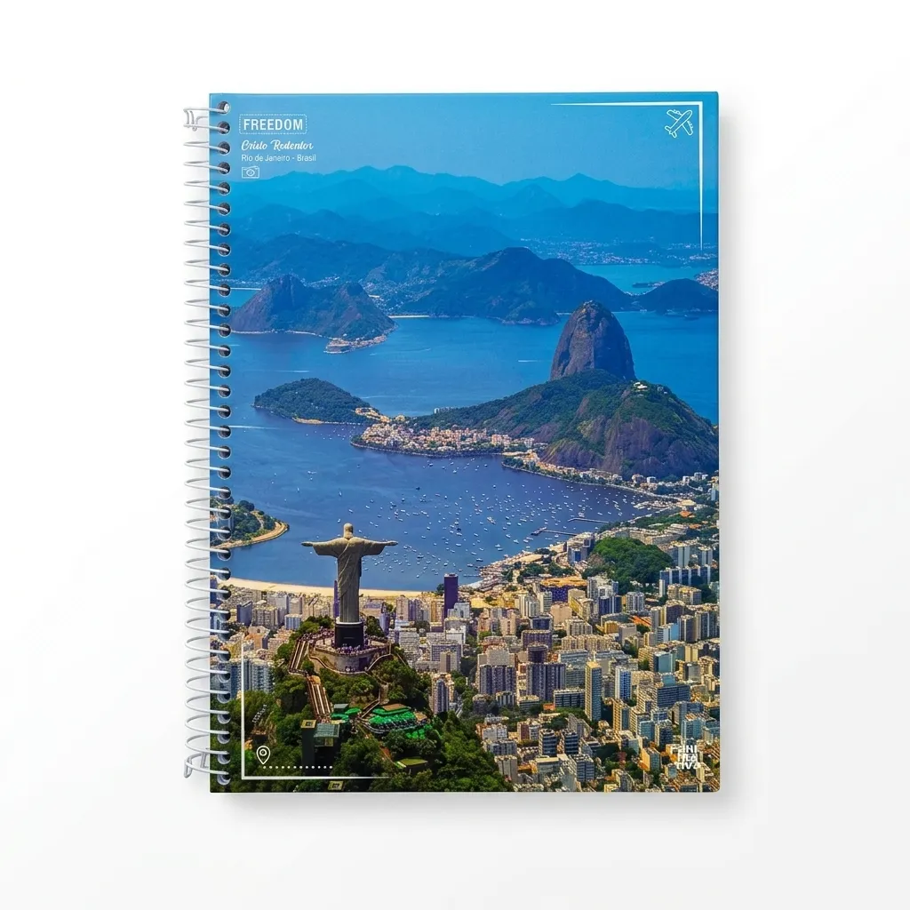 CADERNO 1 MT 96FLS CD FREEDOM - ANIMATIVA