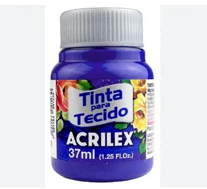 TINTA PARA TECIDO 37ML AZUL COBALTO 502 - ACRILEX