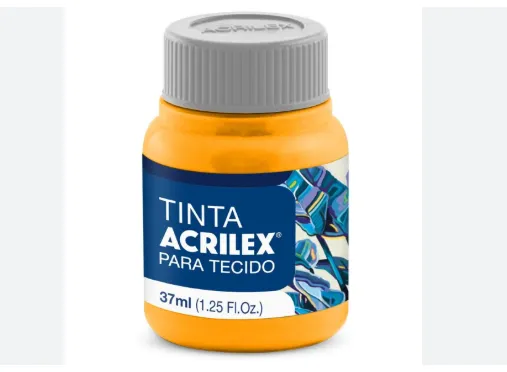 TINTA PARA TECIDO 37ML AMARELO OURO 505 - ACRILEX