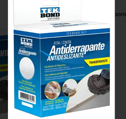 FITA ANTIDERRAPANTE 50X5m TRANSPARENTE - TEKBOND