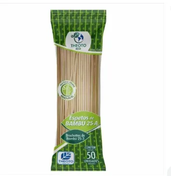 ESPETO BAMBU P/CHURRASCO 25CM C/50-THEOTO